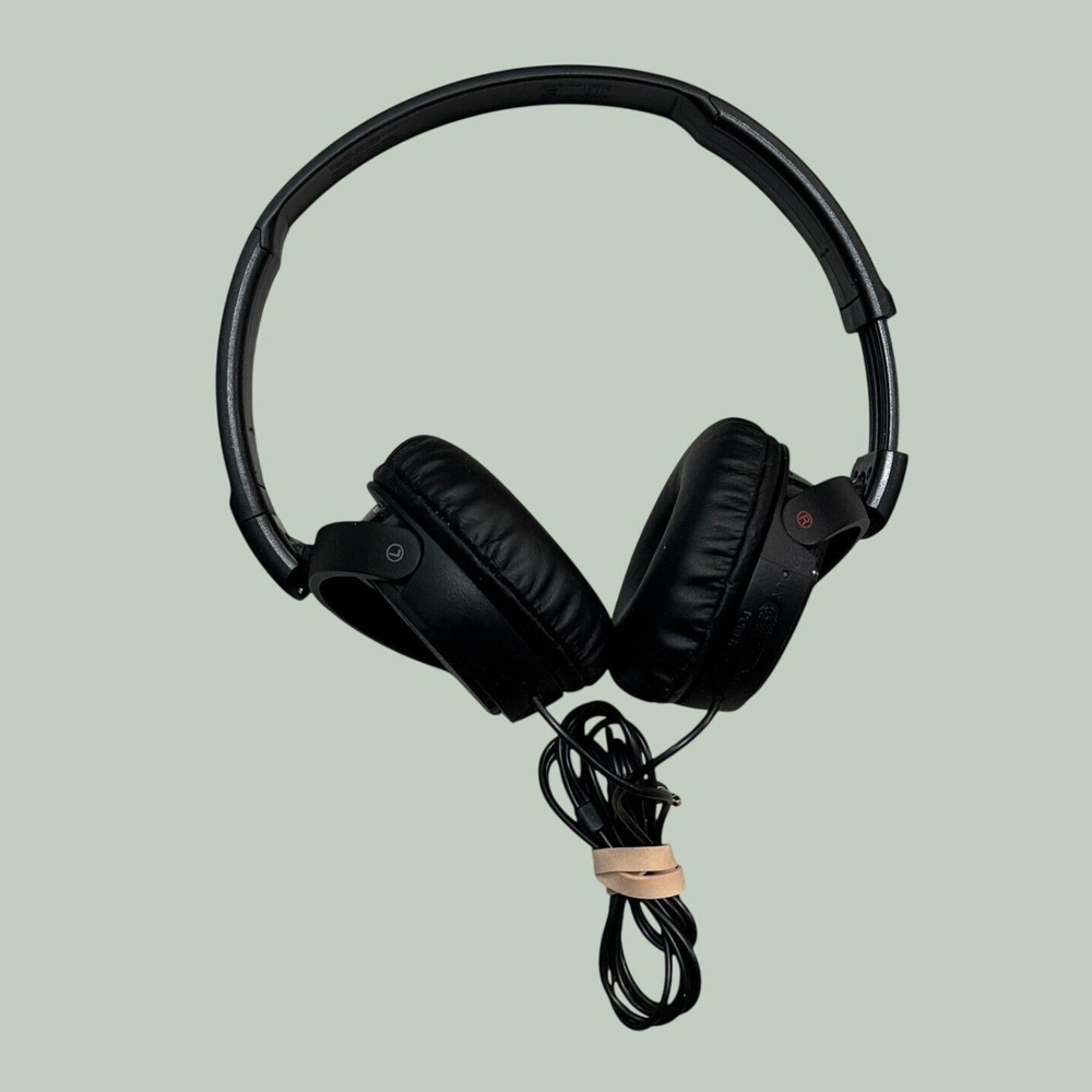 Sony MDR-ZX110NC Noise Canceling Wired On-Ear Headphones Black Foldable